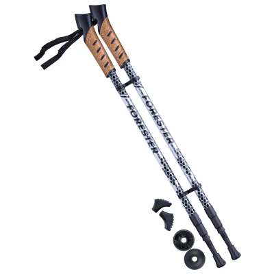 Палки для скандинавской ходьбы Forester, 67-135 см, 3-секционные, серый/чёрный